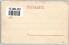 1900 Lithographie / Künstlerkarte Schützen-Gruss Gewehr Bier Schützenliesel