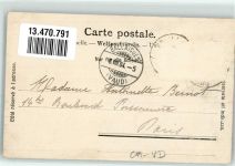 1338 Ballaigues 1904 Gebrauchsspuren Pension Leresche Kinderwagen