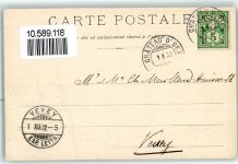 1660 Château-d´Oex 1902 Gebrauchsspuren Pont Turrian hiver