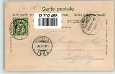 9427 Wolfhalden 1901 BOAKC Lithographie Gasthaus Zur Krone Zum Löwen Zum Adler Zur Friedberg Pension Friedheim