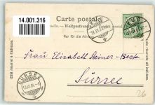 6300 Zug Zugo 1904 Gebrauchsspuren Marktszene Kolinplatz Hirschpark