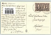 1884 Huémoz Künstlerkarte Bauernhaus sign. P Portier