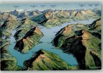 6816 Bissone - Luganer See Vogelschau