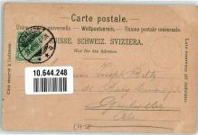 6440 Vierwaldstättersee 1898 Gebrauchsspuren Dampfschiff Ruderer Lithographie