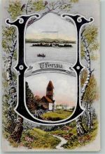 Ufenau Insel 1909 Foto AK Kirche