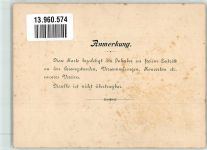 8810 Horgen 1901 KEINE AK Mitgliedskarte der Gesangsverein Entracht Horgen