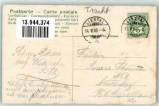 1906 Prägedruck mit echter Stoff Applikation Kind mit einem Trog AK