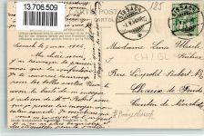 4450 Sissach 1906 BOAKC Lithographie Prägedruck Sparkasse Schulhaus Villa Ebenrain