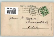 8610 Uster 1902 Relief AK Schloss Kirche