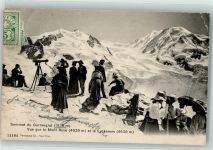 Gornergrat 1906 - Touristen auf dem Gipfel