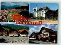 3780 Gstaad - Tennisplatz Verkehrsbüro Restaurant Olden
