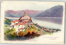 Madonna del Sasso Gebrauchsspuren sign. Redmond Künstlerkarte