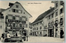 6415 Arth Foto AK Hotel du Rigi Geschäft Am Platzbrunnen