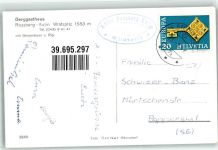 Wildspitz - Gasthaus Rossberg-Kulm Hüttenstempel