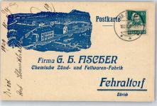 8320 Fehraltorf - Firma Fischer Chemische Zünd. u. Fettwaren Fabrik