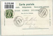 8708 Männedorf 1902 Gebrauchsspuren Kirche