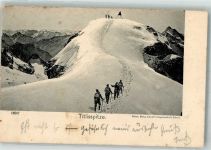 Titlis BE 1907 Winter Titlisspitze Bergsteiger