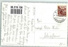 5630 Muri AG 1945 Foto AK Kirche Bahnpost Zug 3031