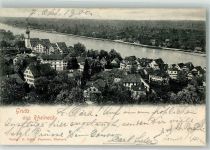 9424 Rheineck 1900 Foto AK Rückseite Sonder-Briefmarke