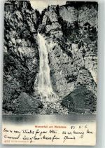 8877 Murg 1906 Foto AK Wasserfall am Walensee