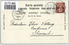 4147 Aesch BL 1898 BOAKC Eisenbahn Schloss Angenstein Schulhaus