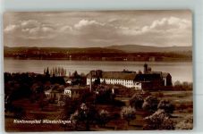 8596 Münsterlingen 1923 Foto AK Krankenhaus Bahnpost Zug 857