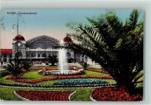 Basel Bâle Bundesbahnhof Springbrunnen Bahnhof Schweiz 1920