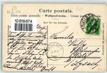 3714 Frutigen 1909 Gebrauchsspuren Kirche Altels