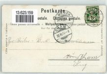 8706 Meilen 1900 Lithographie Oken Denkmal Gruß von Pfannstil sign. Bosshard