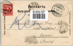 2042 Valangin 1900 - Gasthaus Pont Straße