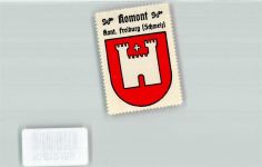 1680 Romont FR KEINE AK Wappen Kaffee Hag Werbung