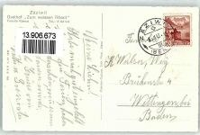 3532 Zäziwil Foto AK Gasthaus zum weissen Rössli Fahne Auto Garten