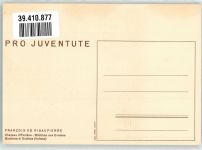 Zürich Mädchen aus Evolene sign. F de Ribaupierre Ort lt. Verlag Pro Juventute Schweiz Künstlerkarte