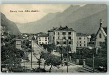 6710 Biasca 1916 - viale della Stazione Bahnlinie