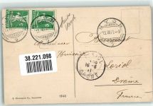 1260 Nyon Gebrauchsspuren Postkutsche Schloss Hafen