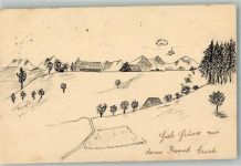 8910 Affoltern am Albis 1905 AK handgemalt