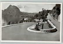 6978 Gandria Foto AK Lago di Lugano Neue Straße
