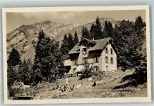 8753 Mollis Foto AK Pension Ferienheim Neumünster auf Kennealp