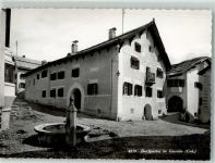 7545 Guarda Foto AK Dorfmitte Dorfburnnen