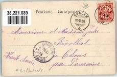 Julier 1905 Gebrauchsspuren Postkutsche Hospiz Julier