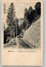 Brienz-Rothornbahn Foto AK Planalptunnel