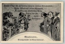 4142 Münchenstein - Rathaus Gemeindesaal Gemälde Anno 1300 Wein