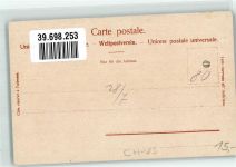 1890 St-Maurice Lithographie Brücke