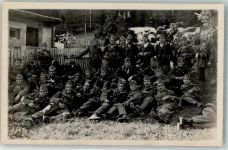 8880 Walenstadt Gebrauchsspuren Ort handschriftlich Uniform Foto AK