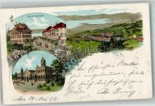 9410 Heiden 1899 Lithographie Hotel Pension Krone Kurhaus