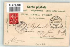 8143 Uetliberg 1901 Lithographie Gasthaus Uto Kulm Hotel Künzli Zürich Dep. No. 267