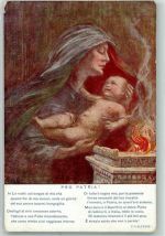 sign.Guardabassi F.M. Mutter mit Baby Bundesfeier / Pro Patria Schweiz 1917 Künstlerkarte