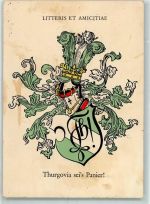 8500 Frauenfeld Gebrauchsspuren Wappen Thurgovia AK