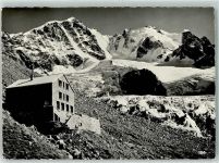 Chamanna da Tschierva Tschiervahütte - Piz Bernina Scerscen Hüttenstempel