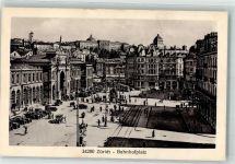 8000 Zürich - Bahnhofplatz Litfaßsäule